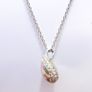 Vintage Sterling Silver 925 Tear Drop Pendant and chain  length 15,5" - 5,25g Image 4