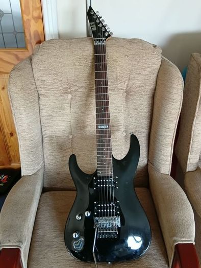 ESP Ltd MH 50 Black left handed guitar for sale