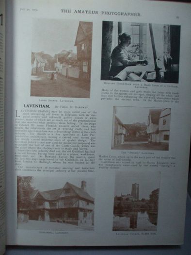 SALE!  THE AMATEUR PHOTOGRAPHER - 1903 - The Popular Illustrated Journal for All Photographers - Volume XXXVIII - July to December 1903