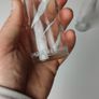 385 - Set of 2 Vintage Collectible Decorative Clear Glass Cantrell and Cochrane Mineral Bottles Image 8