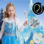Blue Light up Princess Dress up for 3 to 10 Year Old Girls Gift, Fancy Dress for Kids & Toddlers Birthday Hallowen Costumes Image 3