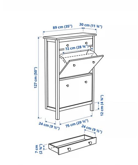 Hemnes shoe cabinet