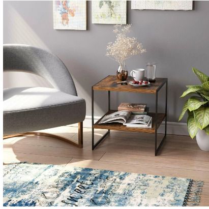 BRAND NEW Industrial Bedside Table Corner Desk
