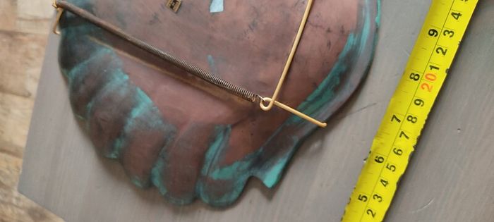 Solid Copper Scallop Seashell CatchAll Tray or Decorative Wall Art