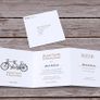 Tandem Bike theme Tri-Fold invitation Image 3