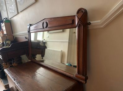 Antique big mirror