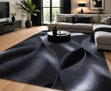 Rug Abstract Waves Design Living Room Rug
