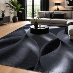 Rug Abstract Waves Design Living Room Rug