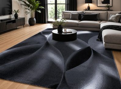 Rug Abstract Waves Design Living Room Rug