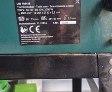 Parkside Table Saw