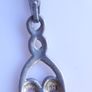Vintage Sterling Silver 925 Pendant Necklace length 18" - 2,7g Image 5