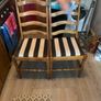 free table with extension piece and four chairs Image 2