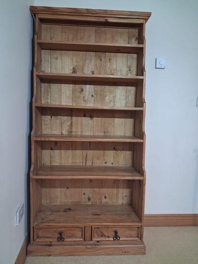 Solid Wood Tall Bookcase
