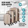 3-Piece Hard Shell Luggage Set Suitcase Set Image 3