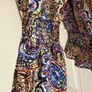 Paisley ruffled blouse. Size Large. Image 4