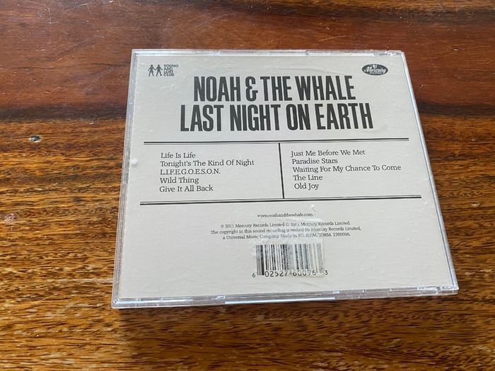 Noah & The Whale CD Last Night on Earth