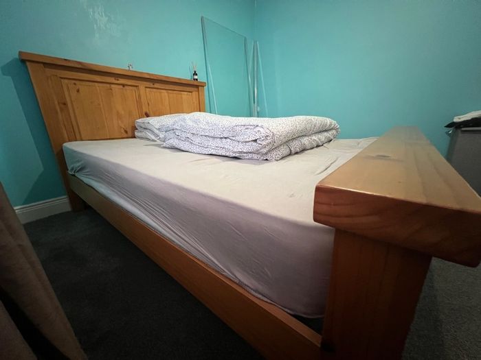 double bed and mattress