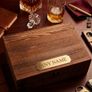 Irish Defence Forces Personalised Wooden Whiskey Gift Box Set Image 2
