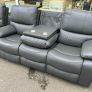3+2 Rita Dark Grey Manual Recliner Sofa Set Image 4