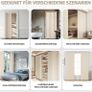 Magnetic Door Curtain with Blackout, Foldable Room Divider for Bathroom/Bedroom/Living Room, Accordion Design (Cream-Coloured) Image 6