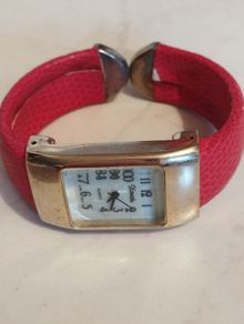Xanadu Women's Watch With Red Cuff And Fashionable Dial