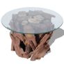 Coffee Table Solid Teak Driftwood 60 cm Image 8
