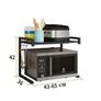 Extendable Microwave Oven Rack 2-Tier Heavy Load Microwave Shelf Image 7