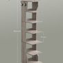 Slim Shoe Rack, Narrow Shoe Storage Organiser, 7-Tier Shoe Stand, for Small Spaces, Hallway, Cloakroom, Image 7