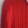 Dorothy Perkins Red Cable Knit Jumper Image 2