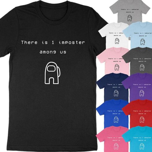 There is 1 Imposter Among Us Game Suspicious Crewmate Gift Super Soft Cotton Unisex T-Shirt