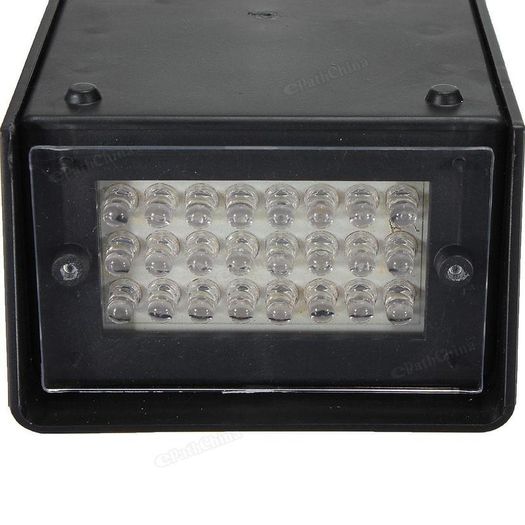 24 White LEDs Strobe Light DJ Disco Operated Party Stage Lighting Effect Lights