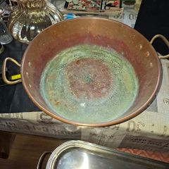 Antique 2 Handle Copper Pot / Basin from the Late 19th Century, Postage Available,