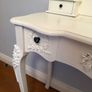 Vintage French Style Dressing Table with Mirror & Drawers Image 3