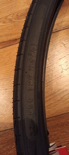 New 26" x 1 3/8 Black Tyre + Tube