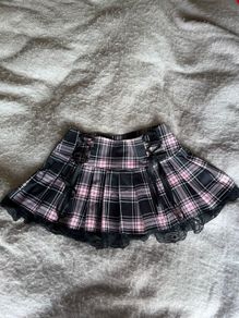 ALIEXPRESS plaid pleated skirt