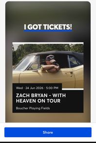 Zach Bryan 24th of June Belfast