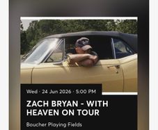 Zach Bryan 24th of June Belfast