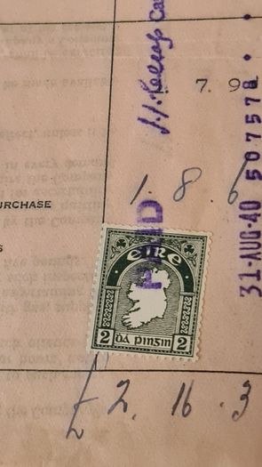 IRISH 2d STAMP.. Open to offers and advice.
