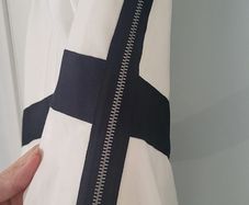 ZARA monochrome strapless dress Sz M (Fit 10-12UK)