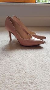 NINE WEST - blush nude high heels