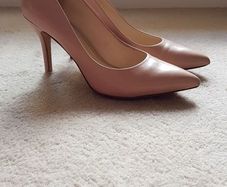 NINE WEST - blush nude high heels