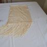 Cream Fine Knit Scarf for Sale Image 3