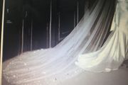 Cathedral Length Crystal Veil With Comb
