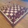 handcrafted wooden polish chess set- king medium 35cm Image 2