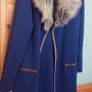 Dressy Coat with Fur  Size 10 Image 2