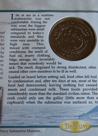 Submarines at War Royal navy first day coin stamp cover 1997 WWII Dollar
