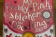 New - My Pretty Pink Sticker &amp; Doodling Bag