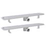 Linear Shower Drain 2 pcs Line 830x140 mm Stainless Steel Image 2