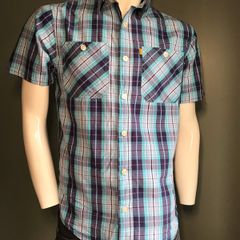 Caterpillar Mens Short Sleeve Chequered Shirt Small
