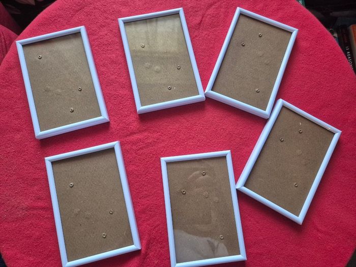 Brand New 6 White Small Photo Frames